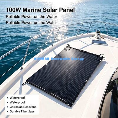 Module solaire monocristallin flexible de 105 W, panneau solaire flexible à 360° avec connecteur MC4