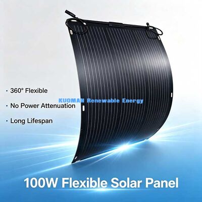 Panneau solaire pliable hors réseau de 105 W, IP68 Panneau solaire à jonction étanche pour la vie en plein air