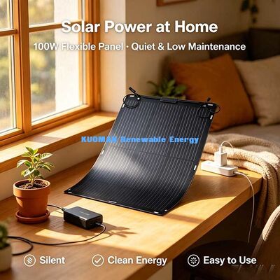 Panneau solaire pliable hors réseau de 105 W, IP68 Panneau solaire à jonction étanche pour la vie en plein air