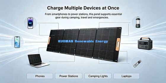 Chargeur solaire portable pliable de 300 W à 400 W pour camping