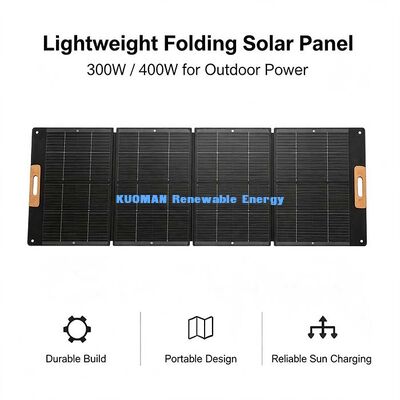 Panneau solaire pliable 300-400W, chargeur solaire à haute efficacité 22%+ pour station d'énergie portable