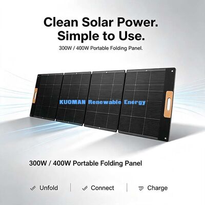 Panneau solaire pliable et étanche de 420 watts, chargeur solaire portable robuste pour station d'alimentation de camping-car