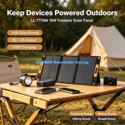 Panneau solaire pliable 60W résistant aux éclaboussures, chargeur solaire hors réseau pour générateur portable