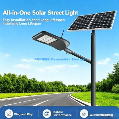 Éclairage de rue LED intelligent à haut rendement.