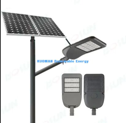 Lampe de rue LED intelligente à faible émission de carbone. Planification intelligente, économie d'énergie, éclairage urbain