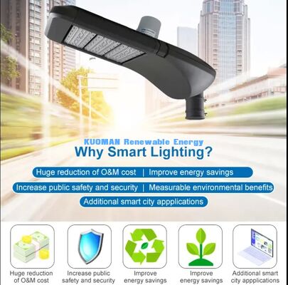 Lampadaire intelligent IoT basse consommation, courant de veille 200nA, lampe de ville à longue autonomie