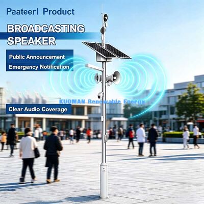 Pouls solaire intelligent hors réseau, pôle lumineux intelligent intégré multifonctionnel pour les projets de villes intelligentes