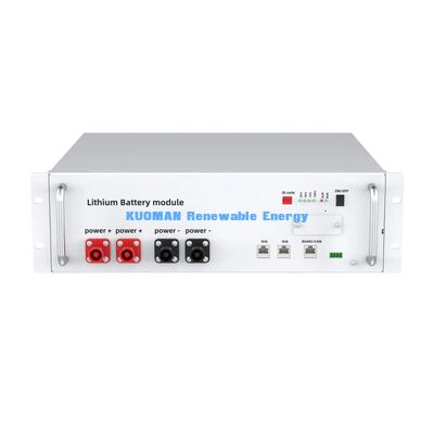 Batterie 48V 100Ah 19 pouces Montable en Rack 5,12 kWh pour Salle Serveur UPS Alimentation de Secours
